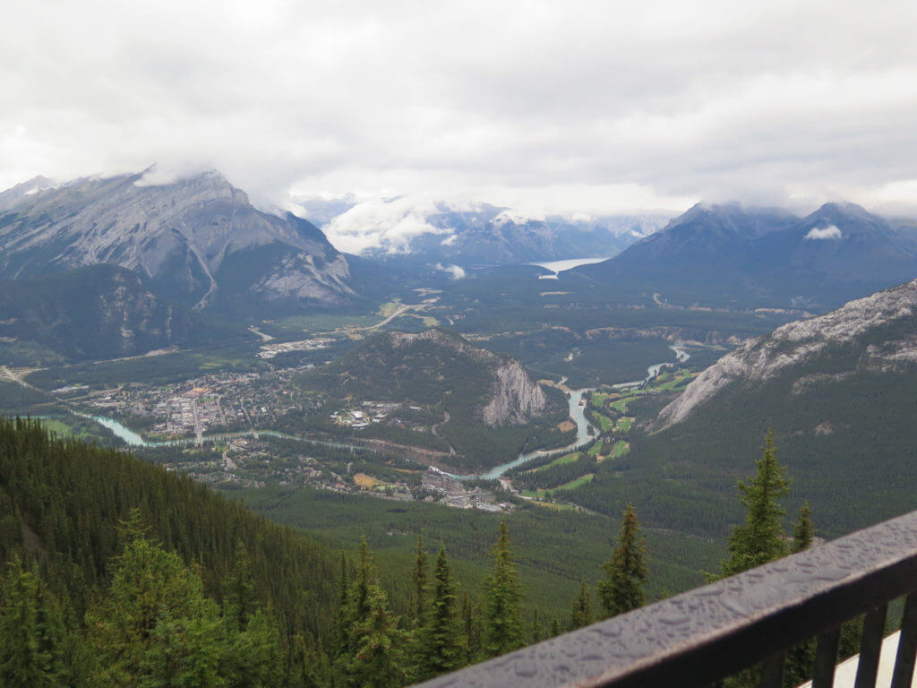 Aussicht von Sulphur Mountain Top