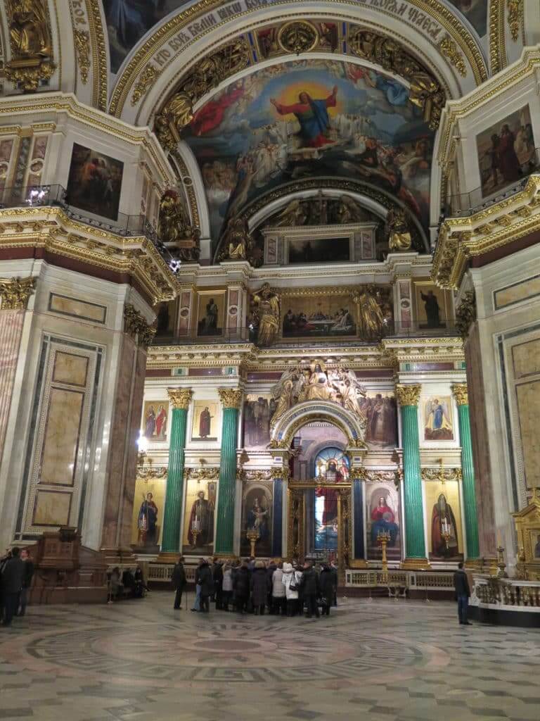 Malerei in der Isaakskathedrale in St. Petersburg