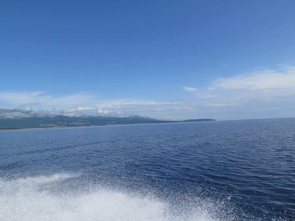 Chuwsgulsee vom Boot aus