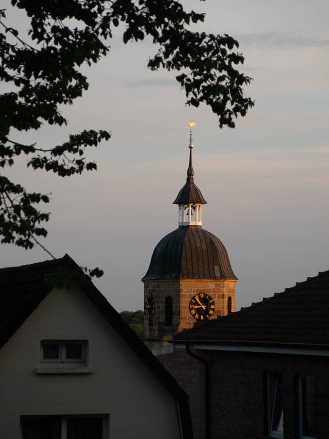 Kirche im Abendlicht Bad Bentheim