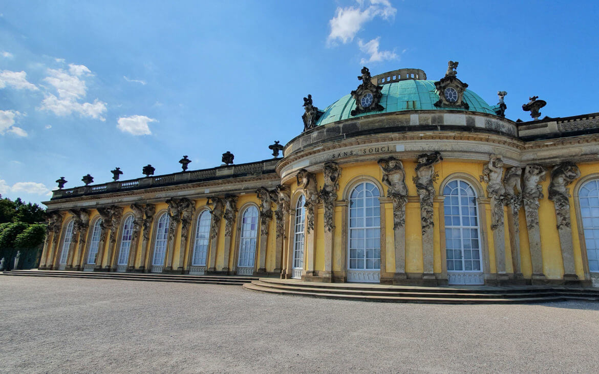Schloss Sanssouci Potsdam Ansicht vorne
